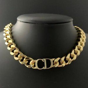 CD Danseuse Etoile Choker Gold Necklace